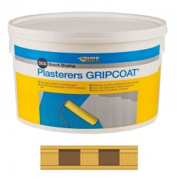 Everbuild 505 Plasterers Gripcoat Grip Coat GRIPCT10 20 Tub Half Pallet
