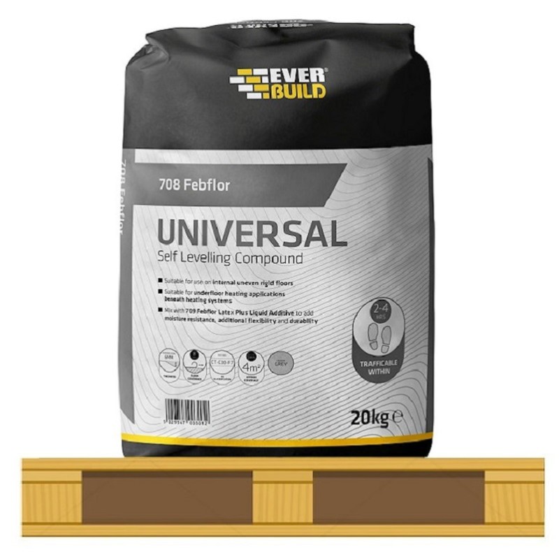 Everbuild 708 Febflor SEL20 Self Level Floor Levelling Compound Full