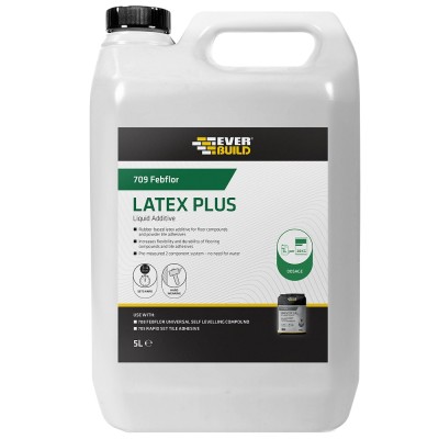 Everbuild 709 Febflor Floor Flex Plus Latex Liquid Additive 5 Litre LAT5