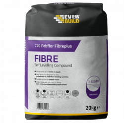 Everbuild 720 Febflor Fibreplus Heat Self Level Floor Levelling Compound SLFIBRE20
