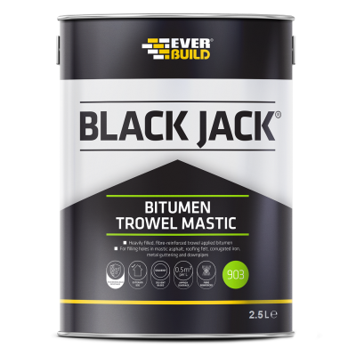 Everbuild 903 Black Jack Bitumen Trowel Mastic 2.5 Litre - 90302