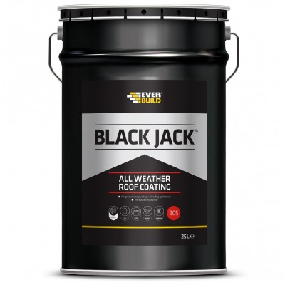 Everbuild 905 Black Jack All Weather Roof Coating 25 Litre - 90525