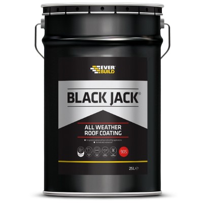 Everbuild 905 Black Jack All Weather Roof Coating 25 Litre - 90525