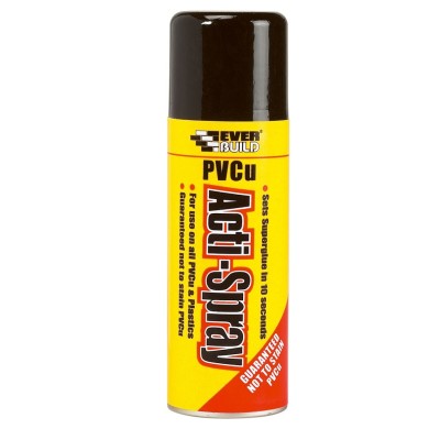 Everbuild PVCACT PVCU Plastic Acti Spray Superglue Activator 200ml