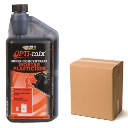 Everbuild Opti mix Concentrated Mortar Plasticiser 1 Litre Box of 12