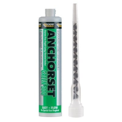 Everbuild Anchorset Green 300 Chemical Anchor Resin Styrene Free 482457 ANCHGREEN