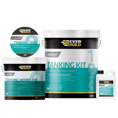 Aquaseal Wet Room Tanking Kit 4.5 Meter 487891 AQWRSSTDKIT 