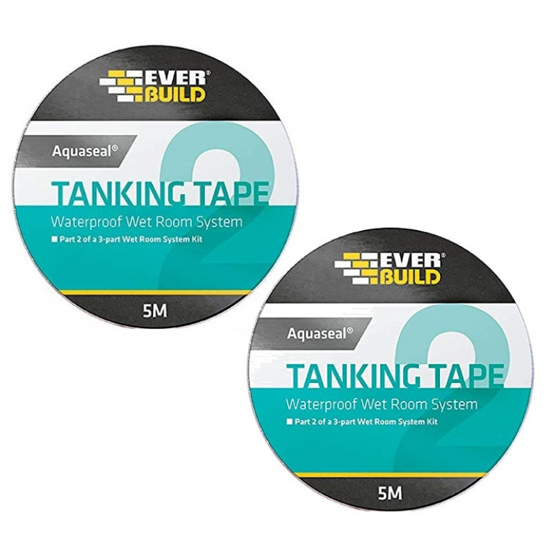 Aquaseal Wet Room Waterproof Tanking Corner Tape 10m AQWRSTAPE10