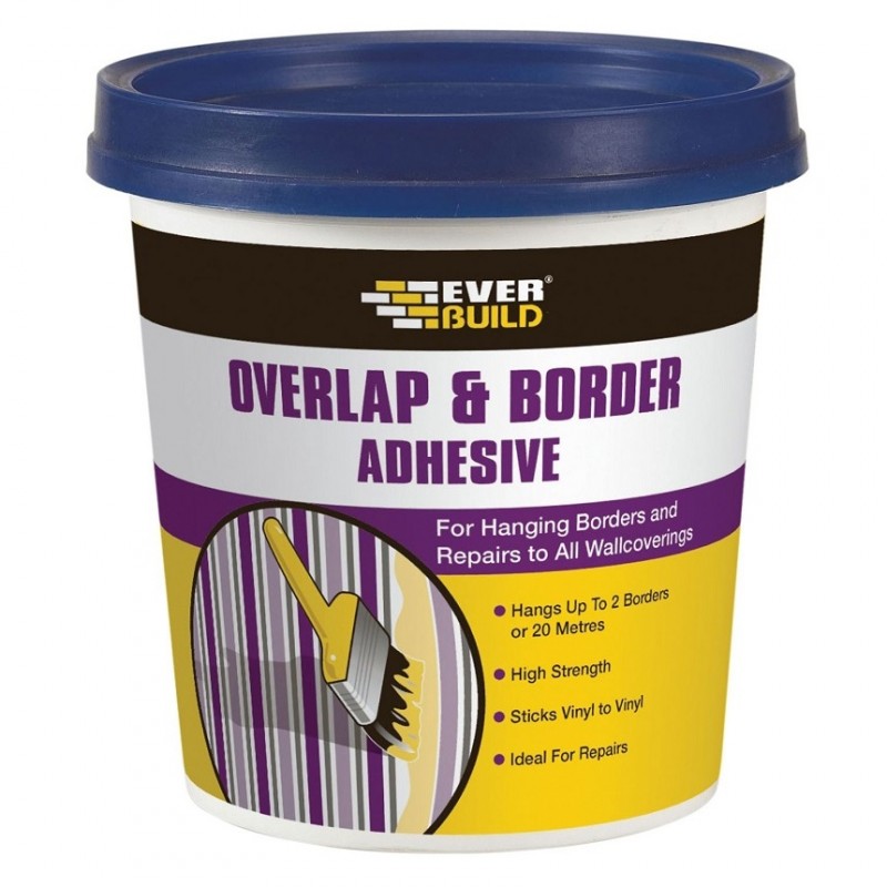 Everbuild Overlap Wallpaper Border Adhesive 500g BORD5 Sealants and