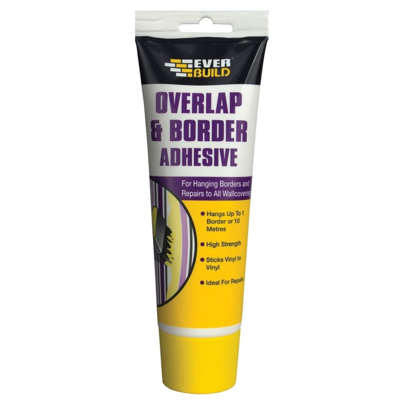 Everbuild Overlap Wallpaper Border Adhesive 250g BORD2 Sealants and