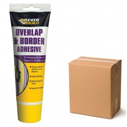 Everbuild Overlap Wallpaper Border Adhesive 250g Tube Box of 12