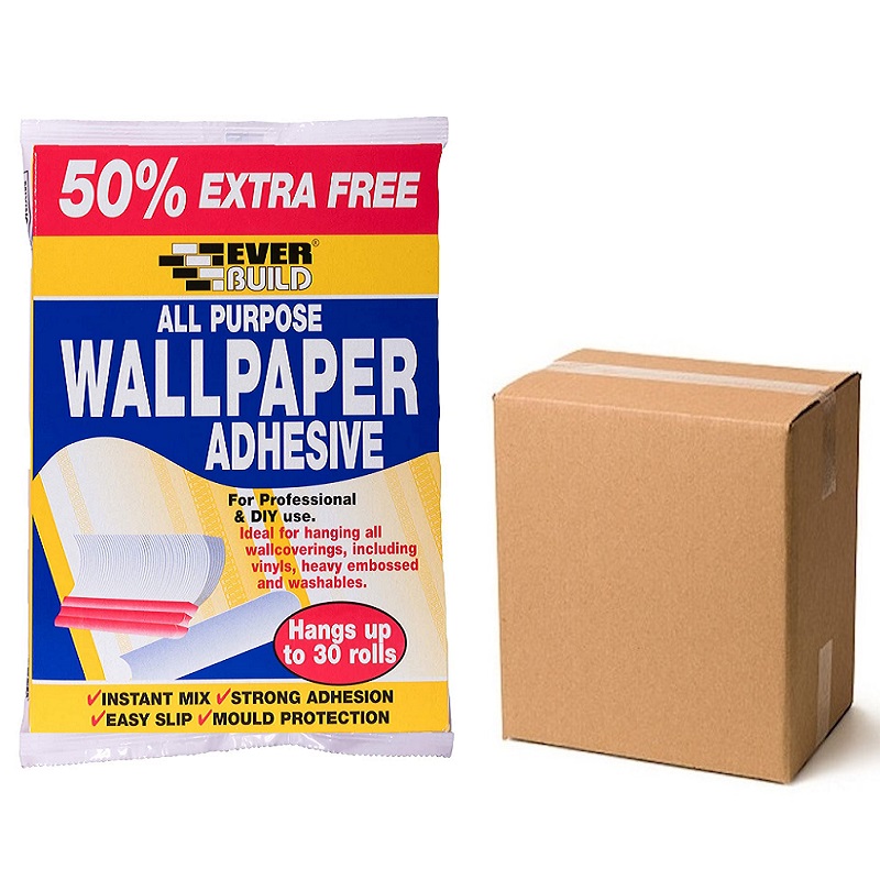 Everbuild Wallpaper Adhesive Paste 30 Rolls PASTE20 Box of 10 | Sealants  and Tools Direct