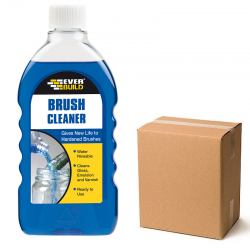 Everbuild Paint Brush Cleaner Liquid Solvent Trade Box of 12