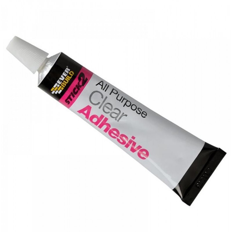 Everbuild All Purpose Clear Adhesive 30ml S2CLEAR Sealants and Tools