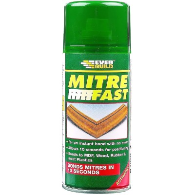 Everbuild Mitre Fast 400ml Superglue Activator Large ACTIV4