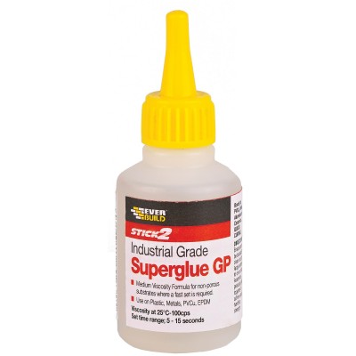 Everbuild Industrial Superglue GP Medium Viscosity 50g CYN50