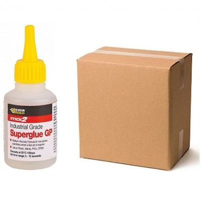 Everbuild Industrial Superglue GP 20g CYN20 Small Tip Box of 25
