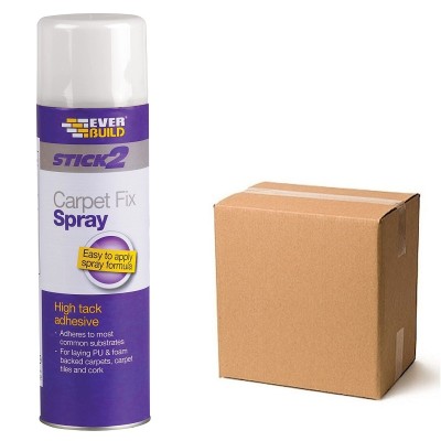 Everbuild Carpet Fix Spray Adhesive 500ml Box of 12