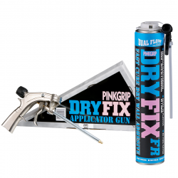 Everbuild Dry-Fix Gun and 12 Dryfix Fr Plasterboard Installation Foam