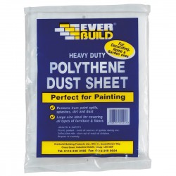 Everbuild Decorators Polythene Dust Sheet 12 x 9 POLYDUST