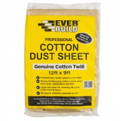 Everbuild Decorators Cotton Twill Dust Sheet 12 x 9 