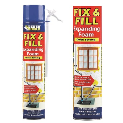 Everbuild Fix & Fill Expanding Foam Hand Held 750ml 817542 EVFF7