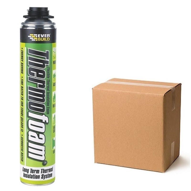 Everbuild Thermofoam Airtight Acoustic Expanding Foam Box of 12