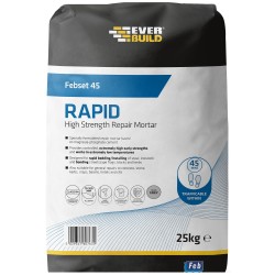 Everbuild Febset 45 Rapid Repair Mortar and Bedding Compound 628382 FBSET45