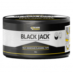 Everbuild Black Jack Self Adhesive Flashing Tape 10m 100mm FLAS100