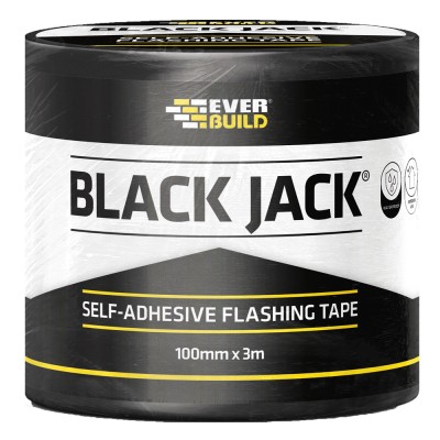 Everbuild Black Jack 3m 100mm DIY Flashing Tape 490255 FLDIY100