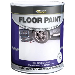 Everbuild Polyurethane Garage Floor Paint Grey 5 Litre FLOORGYNEW