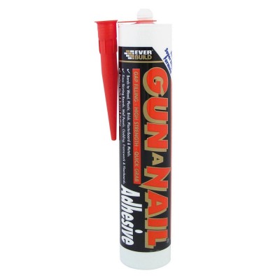 Sika Everbuild Gun A Nail Solvent Free Grab Adhesive White 485954 GANN3