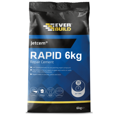 Everbuild JetCem Rapid Setting Cement 6kg 620438 JETCEM6