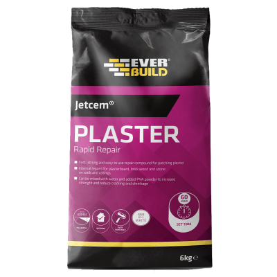 Everbuild JetCem Rapid Repair Patching Plaster 6kg JETPATCH6