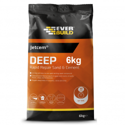 Everbuild JetCem Rapid Setting Sand & Cement 6kg Deep JETMIX6