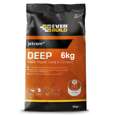 Everbuild JetCem Rapid Setting Premix 6kg Premix Sand Cement  JETMIX6