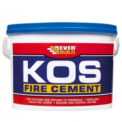 Everbuild Kos Fire Cement Black 12.5kg PCKOSBKFIRE12