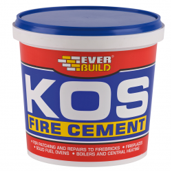 Everbuild Kos Fire Cement Black 1kg PCKOSBKFIRE1