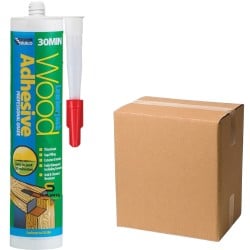 Everbuild Lumberjack PU Wood Adhesive 30 Minute 310ml Glue Box 12 Everbuild Lumberjack PU Wood Adhesive 30 Minute 310ml Glue Box 12