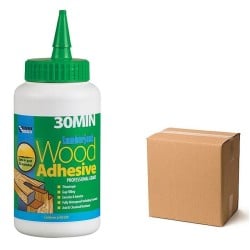Everbuild Lumberjack PU Wood Adhesive 30 Minute 750g Glue Box of 6