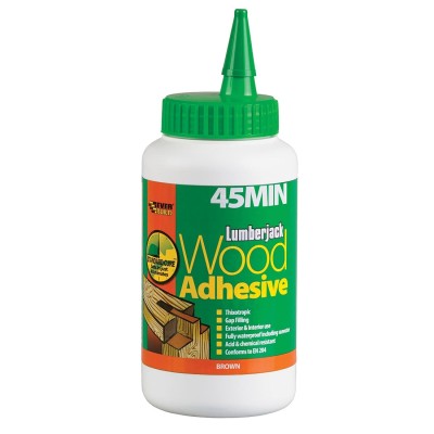 Everbuild Lumberjack PU Wood Adhesive 45 Minute Glue 750g 45MINPU7