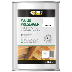 Everbuild Lumberjack Wood Preserver 25 Litre - Clear 482978 LJCR25