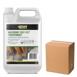 Everbuild Lumberjack Masonry Dry Rot Treatment 5 Litre Box of 4