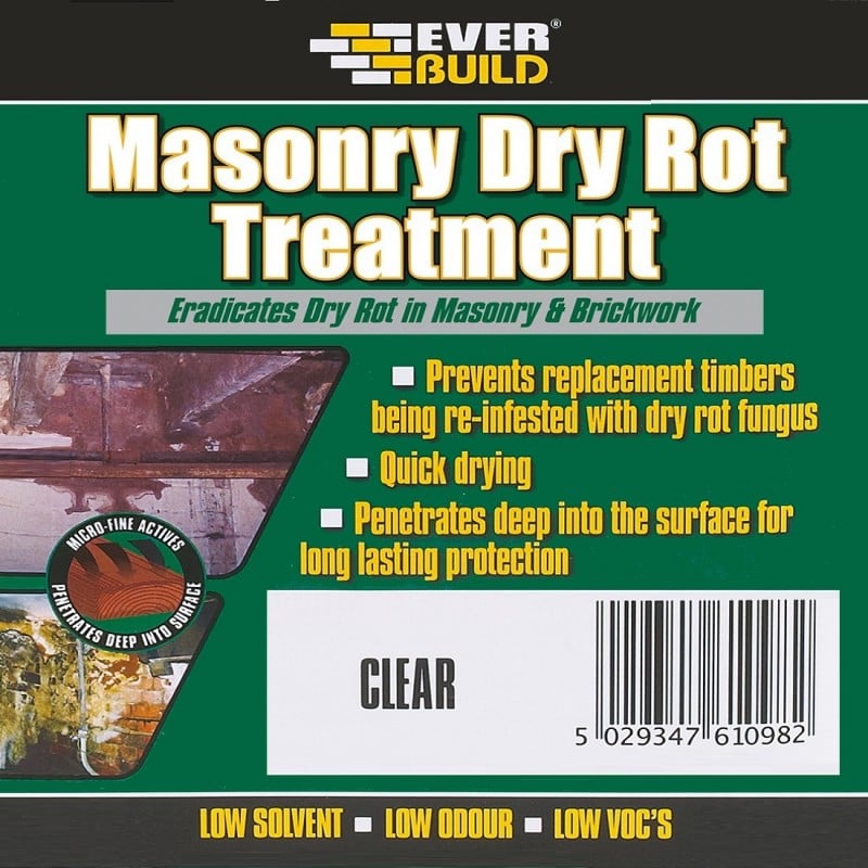 Everbuild Lumberjack Masonry Dry Rot Treatment 5 Litre LJROT05