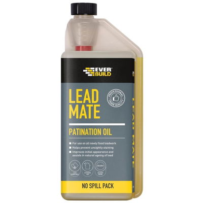 Everbuild Lead Mate Patination Lead Finishing Protection Oil 1 Litre PATOIL1