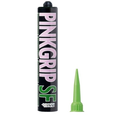 Sika Everbuild Pinkgrip SF Grab Adhesive 350ml Pink Grip 486023 SFREEPINK
