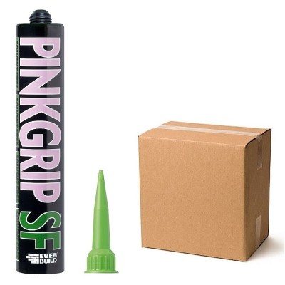 Sika Everbuild Pinkgrip SF Solvent Free Grab Adhesive 486023 Box of 12