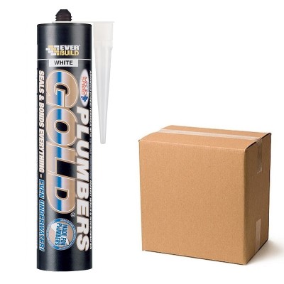Sika Everbuild Plumbers Gold Sealant Adhesive CLEAR PLUMBGCL Box of 12