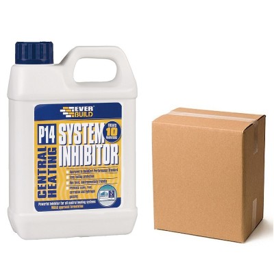Everbuild P14 Central Heating System Inhibitor 1 Litre 486773 P14INHIB1 Box of 12
