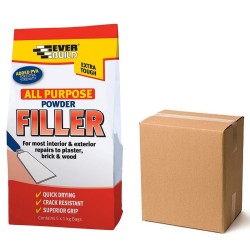 Everbuild All Purpose Powder Decorators Filler 1.5Kg + 20% Box of 10